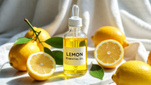 Flacon d'huile essentielle de citron 100% pure pour diffuseur aromathérapie