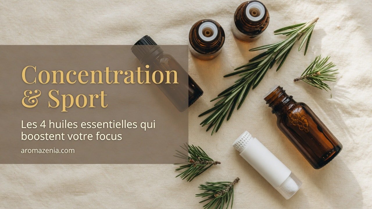 Huiles essentielles concentration sportif