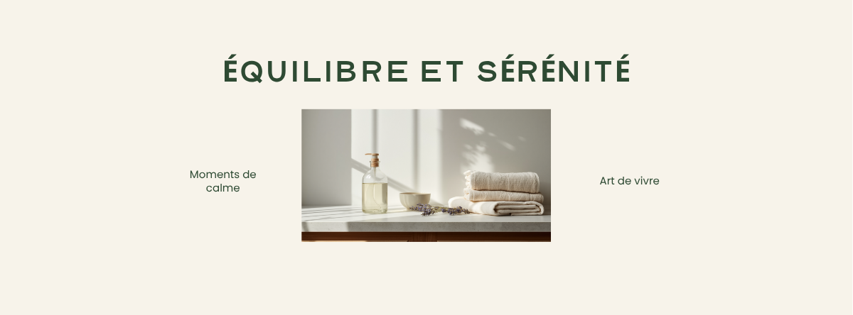 Adoucissant maison au vinaigre blanc dans un flacon en verre, à côté de serviettes en coton pliées et de lavande séchée